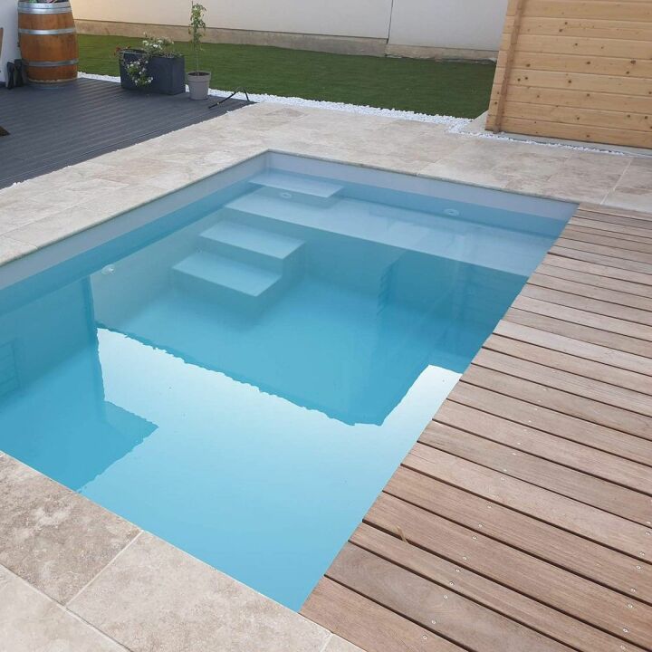 7 piscines bois coque ou acier avec volet roulant intégré