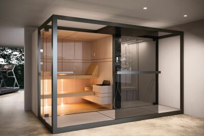 Novellini dévoile sa première collection de saunas et hammams modulables