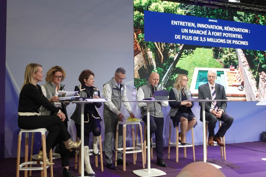 Conférence de presse de la Fédération des Professionnels de la Piscine, organisée sur le Salon Piscine Global le 19 novembre 2024&nbsp;&nbsp;