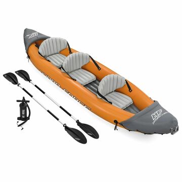 Ensemble de kayak gonflable Hydro-Force Rapid pour 3 personnes Bestway - Jaune