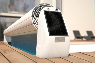 L’Open Solar 2, le volet hors sol solaire design par Abriblue