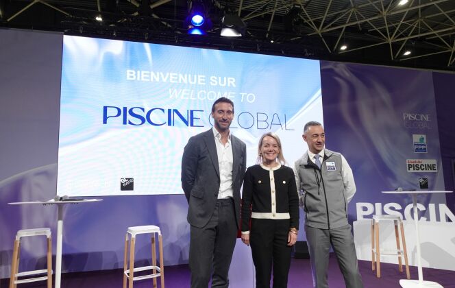 La cérémonie d'inauguration du salon a été animée par Stéphane Figueroa, mais aussi Capucine Marraud des Grottes (Directrice du salon) et Fabien Gillot, champion de natation et président de la commission des athlètes des JOP de Paris 2024 DR