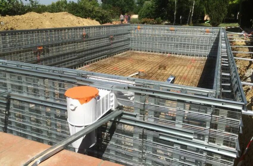 Marinal : des piscines en béton armé banché monobloc &nbsp;&nbsp;