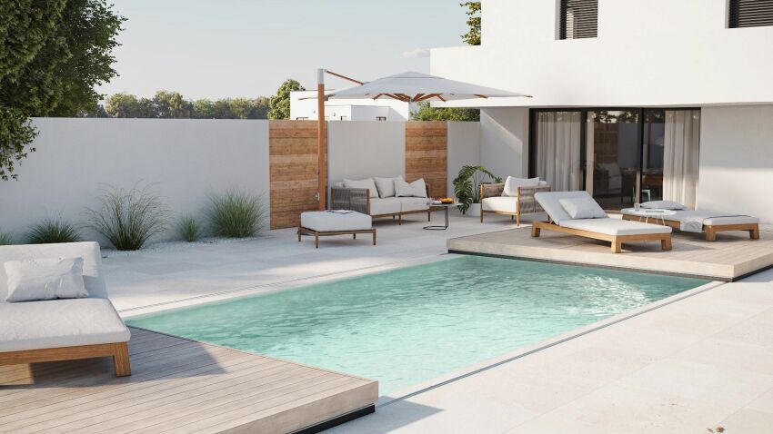 Nouvelle terrasse mobile pour piscine BORA, par Sofatec&nbsp;&nbsp;