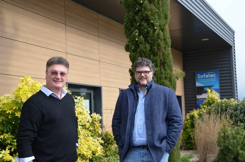 Philippe Guérin (Directeur de Sofatec Cérans) et Lionel Borel (Directeur de Sofatec Auralp)&nbsp;&nbsp;