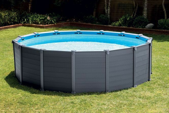 Piscine Tubulaire Ronde Graphite Intex Piscine Hors Sol Intex Piscine