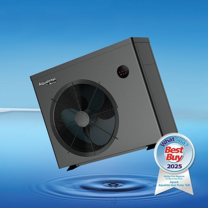 Pompe à chaleur Aquark AquaIntel 7kW, récompensée lors des WhatSpa? Holiday Park Best Buy Awards 2025&nbsp;&nbsp;