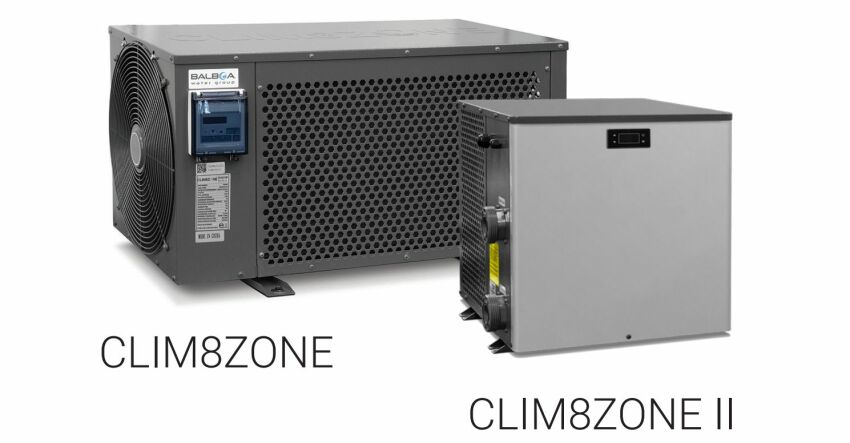 Pompes à chaleur réversibles spécial spa CLIM8ZONE™, par Balboa&nbsp;&nbsp;