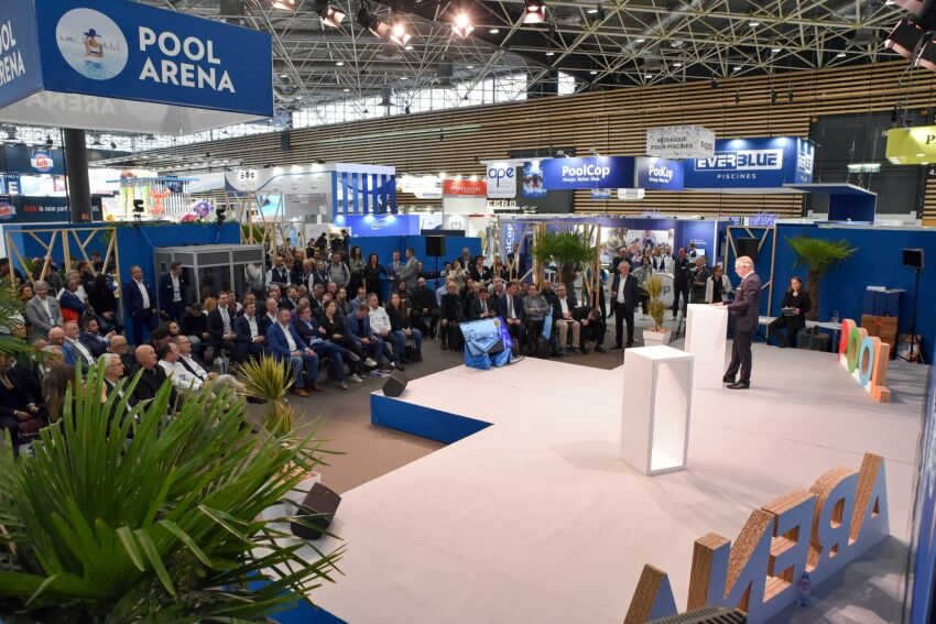 Pool Arena, espace de conférences et d'animations au coeur du salon Piscine Global &nbsp;&nbsp;