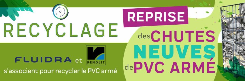 Récupération et recyclage des chutes de PVC armé, menée par Fluidra en partenariat avec RENOLIT&nbsp;&nbsp;