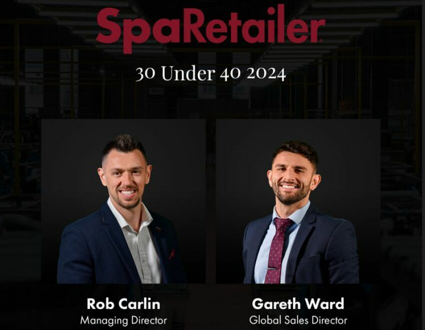 Rob Carlin et Gareth Ward (Superior Wellness ) se sont distingués dans la prestigieuse liste des "30 Under 40" de SpaRetailer&nbsp;&nbsp;