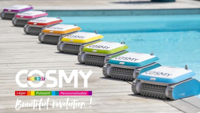 Robots de piscine Cosmy par BWT : un nettoyeur de piscine haut en couleurs