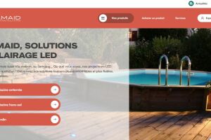 Eclairage piscine : SEAMAID présente son nouveau site web