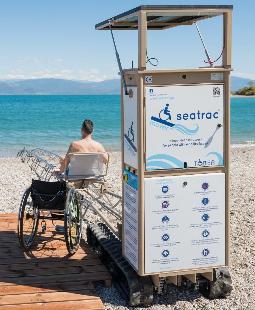 SEATRAC Mover : dispositif mobile de mise à l'eau pour une baignade en autonomie, par Axsol&nbsp;&nbsp;