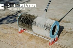 Nettoyer ses cartouches de filtre piscine facilement : Spin Filter, par Nodipool