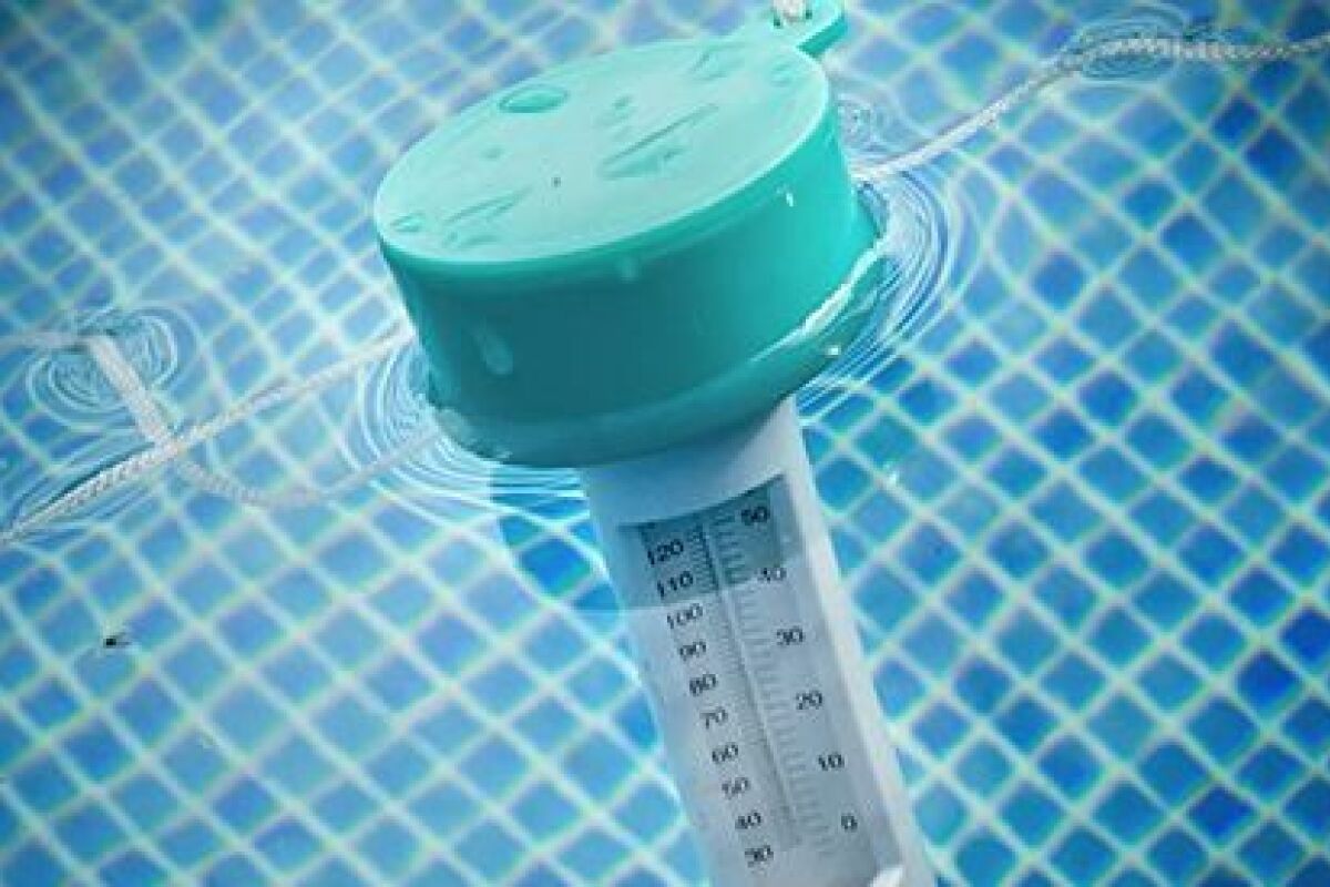 Milageto Mesure de thermomètre de piscine flottante avec ficelle, jauge de  température en forme de dessin animé, température de l'eau pour piscine