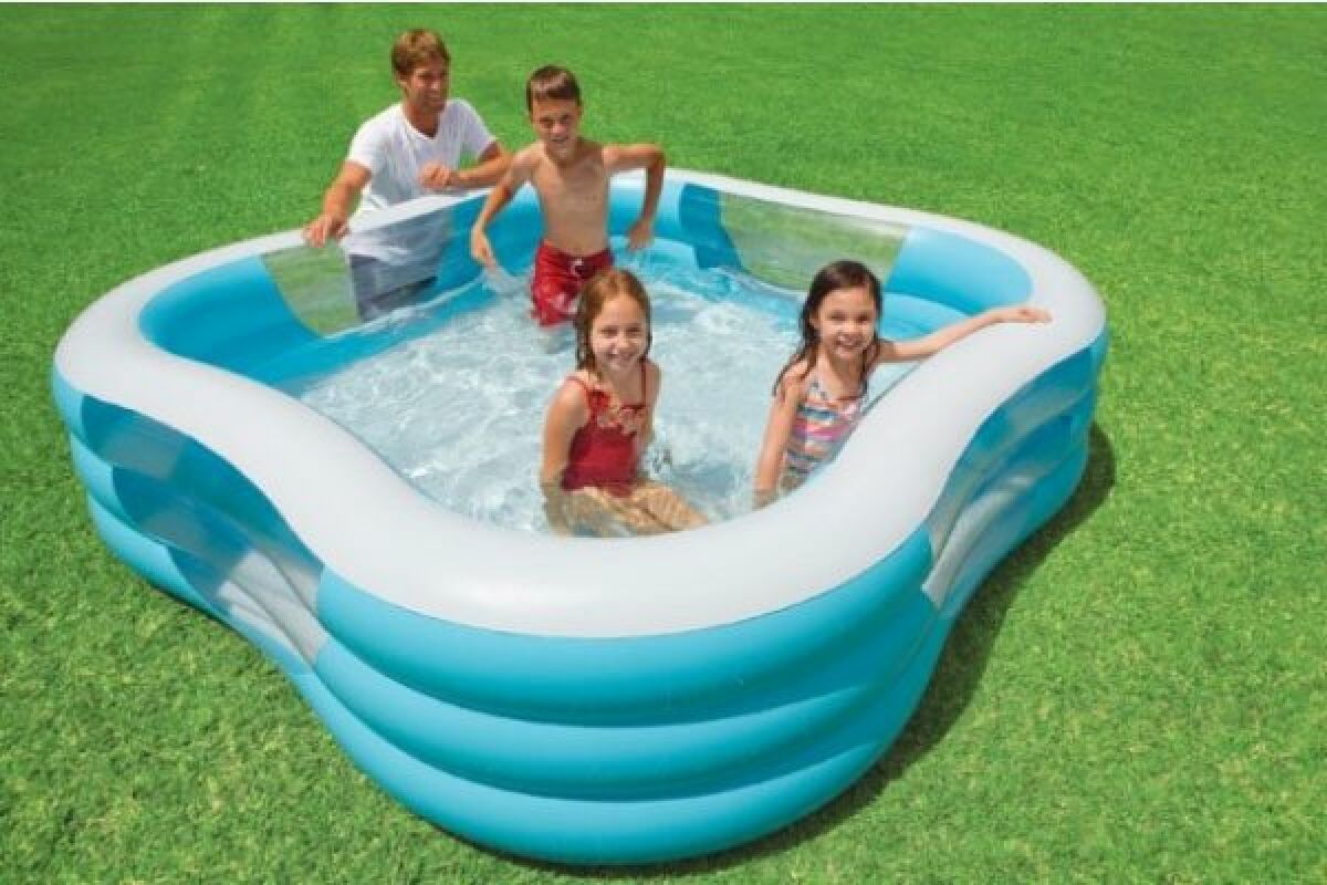 Piscine pour bébé gonflable de 90 cm, petite piscine pour enfants, espace  de jeu de clôture de piscine rempli de tout-petits