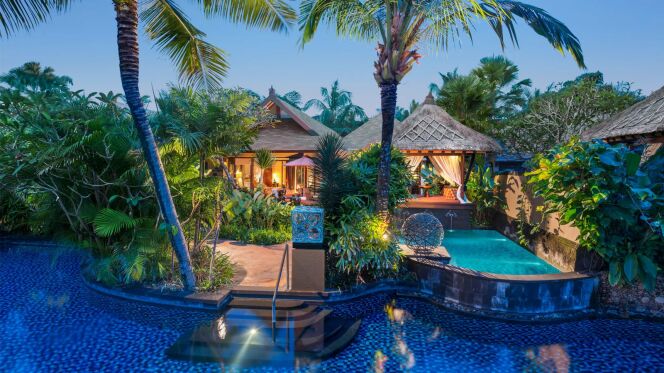 Une Magnifique Piscine Lagon Dans Cet Hôtel De Bali